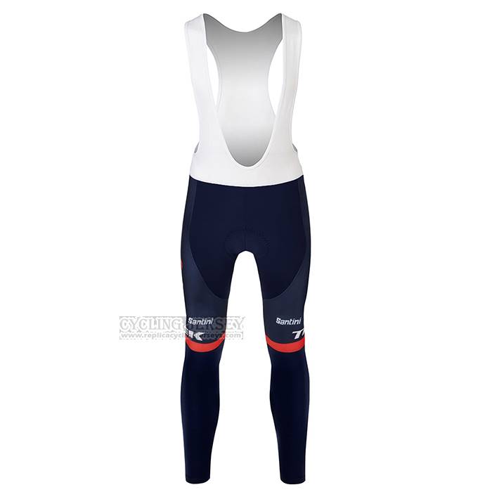 2023 Cycling Jersey Trek Segafredo Orange White Long Sleeve And Bib Short